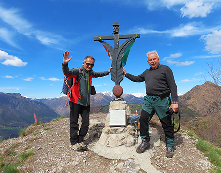 Alla CROCE del PIZZO RABBIOSO (1132 m) da Bracca ad anello con CROCE DI BRACCA (937 m)- 27 marzo 25 - FOTOGALLERY